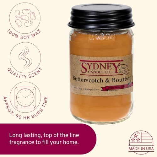 Soy Wax Fall Candles – Butterscotch & Bourbon, Pack of 2 - Image 4