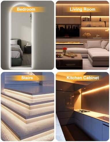 COB LED Strip Light 32.8ft, Dimmable 2300K-6500K Cuttable LED Tape Lights - Image 6