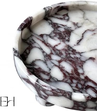 10” Round Marble Tray Riser Trivet, Fruit Bowl for Kitchen Counter - Image 2