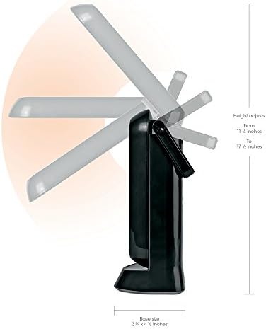 OttLite 13-Watt Folding CFL Task Lamp with Handle, Black - Image 3