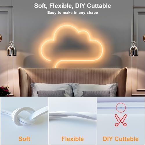 Cozylady RGB Neon Light LED Rope Light (1M/3.28Ft-USB-Warm White) - Image 4
