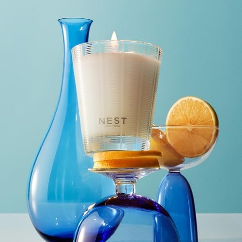 NEST New York Scented Classic Candle, Amalfi Lemon & Mint - 8.1 oz - Up to 60-Hour Burn Time - Reusable Glass Vessel - Image 3