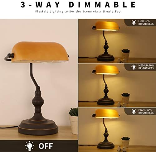 Banker Desk Lamp, Oil Rubbed Bronze Banker's Lamp - Image 2