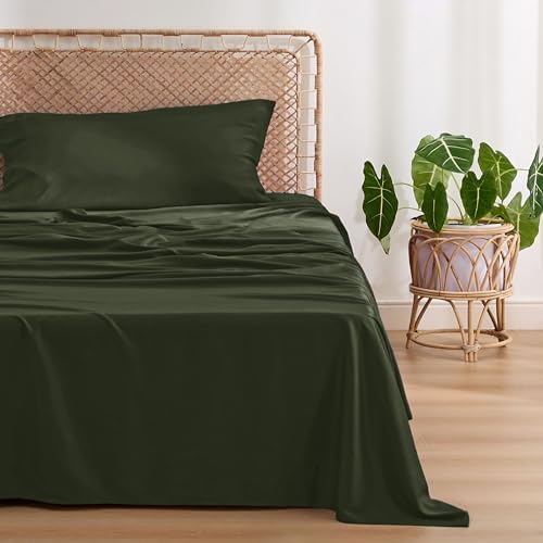 Bedsure PureWoven 100% Rayon Derived from Bamboo, Twin XL Sheets, 3 Pieces - Image 2