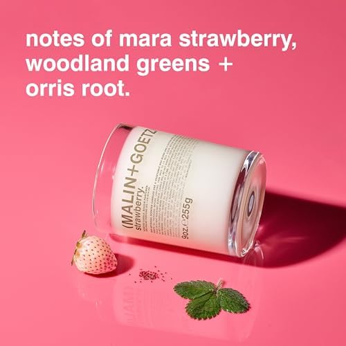 MALIN+GOETZ 9oz Scented Candle | Hand-Poured Soy Wax with Unique Fragrance Blends | Clean-Burning, Vegan & Cruelty-Free | Bergamot, Sage, Otto, Tomato, Strawberry, Cannabis, Dark Rum & Leather - Image 3