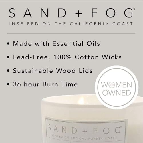 Sand + Fog Scented Candle - Winter Pine – Additional Scents and Sizes – 100% Cotton Lead-Free Wick - Luxury Air Freshening Jar Candles - Perfect Home Decor – 12oz … - Image 6