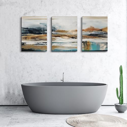 MHARTK66 Abstract Nature Landscape Wall Art for Living Room, Set of 3 Modern Canvas Prints Paintings Artwork for Walls, Wall Decor Pictures for Bedroom Dining Room Office Home Decoration 16x24 Inch - Image 5