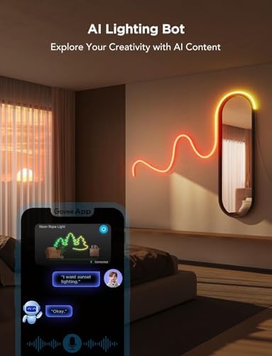 Govee RGBIC Neon Lights 32.8ft Works with Matter, Alexa, Google Assistant - Image 4