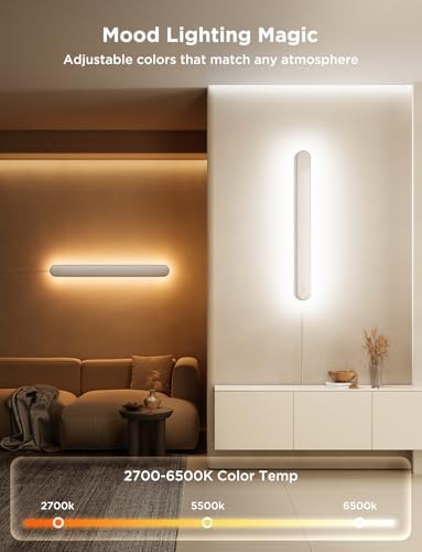 Govee Wall Sconces, RGBIC LED Wall Lights, Works with Matter, 2 Pack - Image 3