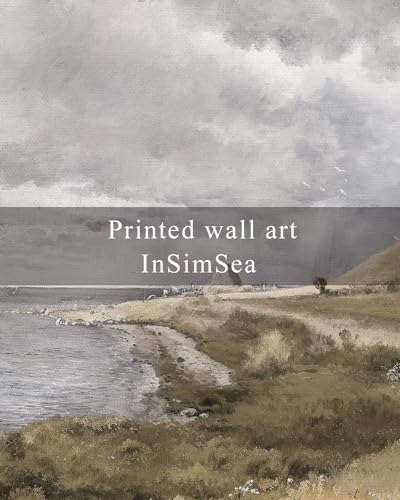 InSimSea Framed Canvas Wall Art Vintage Decor, Coastal Seaside Landscape Paintings, Large Prints, Nature Wall Decorations for Living Room Office Bedroom, 16"x24" - Image 6