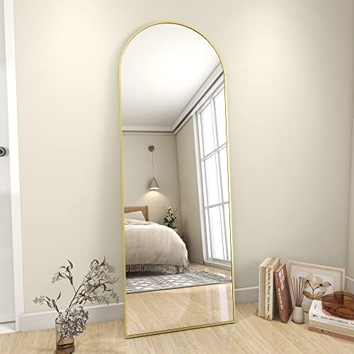 Koonmi 64x21 Arched Full Length Mirror, Floor Mirror with Stand by KOONMI