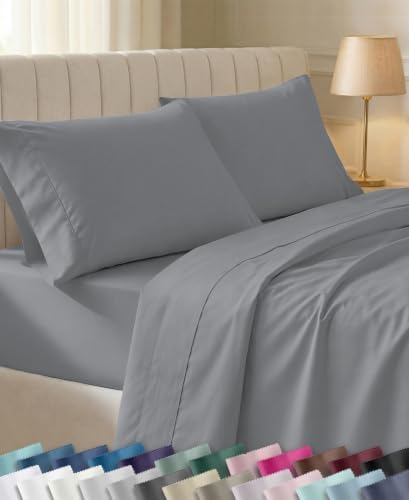 California Design Den Soft 100% Cotton Sateen Twin XL Bedding Sheets, 3 Pcs by CaliforniaDesignDen