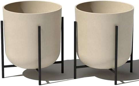 Veradek Mason Series Raised Lima Planter - Round Planter with Stand by VeradekOutdoor