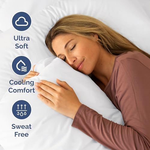 Short Queen Size 4 Piece Bed Sheet Set - RV Short Queen Sheets - White - Image 4