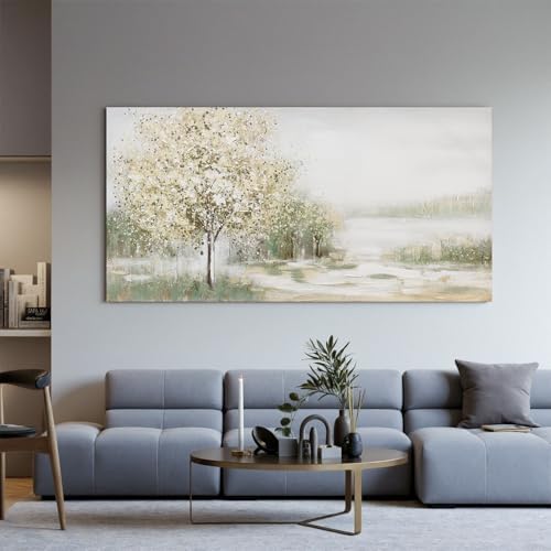 Canvas Wall Art Decor Oversized Green Wall Art for Living Room Natural Landscape Wall Art Decor Canvas Art Wall Decorations Large Wall Art Prints For Walls Home Office Wall Decor 35"X70" - Image 3