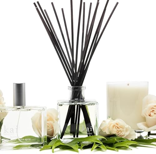 kai Reed Diffuser - (Rose Absolute, Gardenia, White Exotics) a Fresh, Light, airy & Delicious Scent. Vegan, Cruelty Free, Recyclable, Made in the USA. 6.75 fl oz. - Image 4