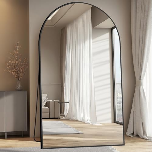MELOMOIR 76"x44" Oversized Mirror Full Length, Arched Mirror Full Length - Image 2