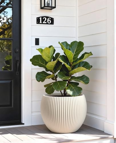 homenote 14.5 Inch Large Plastic Flower Pot with Drainage for Plants - Image 6