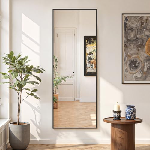 Mirror Full Length 58"x19", Rectangle Full Body Floor Mirrors with Stand - Image 2