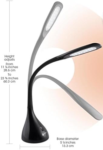OttLite Creative Curves LED Desk Lamp, Black - Image 3