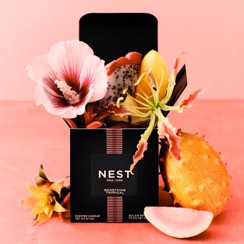 NEST New York Scented 3-Wick Candle, Something Tropical - 21.2 oz - Up to 100-Hour Burn Time - Reusable Glass Vessel - Image 4