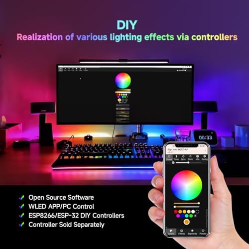 BTF-LIGHTING RGB+Natural White SK6812 LED Strip 16.4FT 300LED DC12V IP68 - Image 6