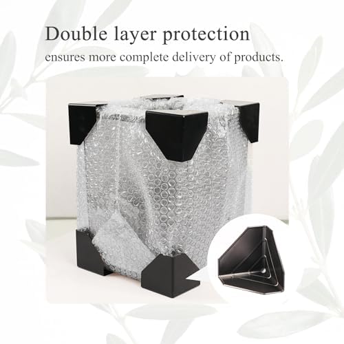 CERBIOR Bamboo Bathroom Accessories Set 7 Piece Bath Ensemble,Black - Image 7