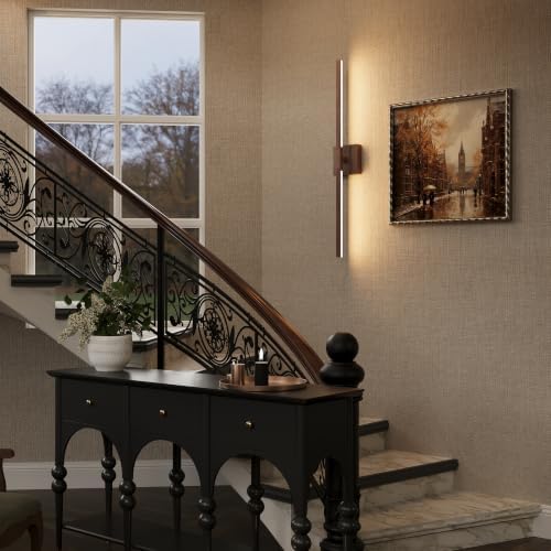 Rayogale Walnut Battery Operated Wall Sconce with Remote Control 40 Inch - Image 7