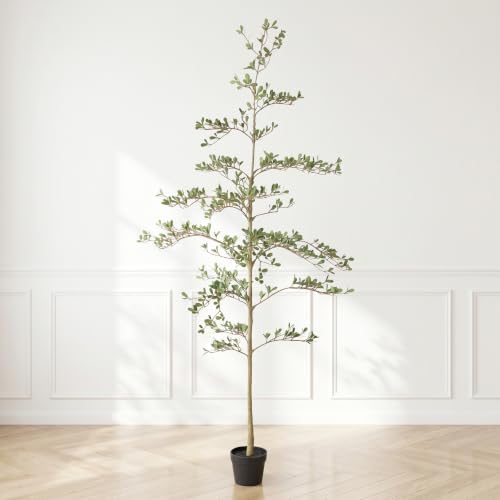 6FT Artificial Olive Tree, Faux Plants Indoor, Tall Fake Tree with Black Pot - Image 3