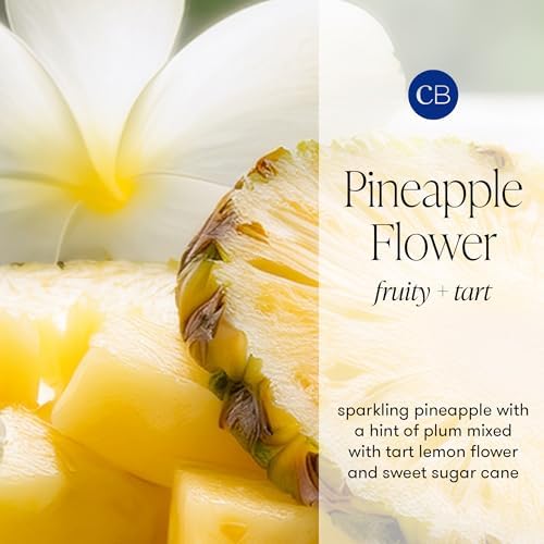Capri Blue Modern Marble Jar Candles - Luxury Scented Candles for Home - Long Lasting Soy Wax Blend - Scented Home Decor Gifts - Pineapple Flower (19 oz) - Image 3