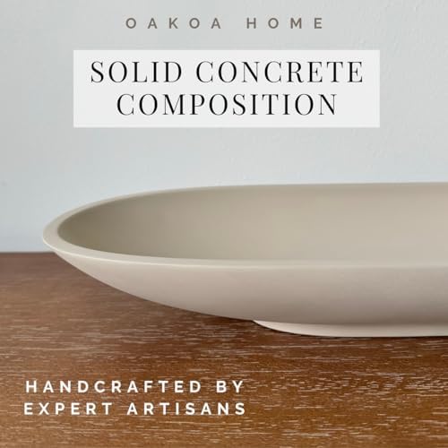 OAKOA Long Decorative Bowl - Dough Bowl Centerpiece - Oval Decorative Bowl - Image 4