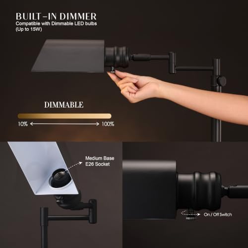 O'Bright Arcadia Pharmacy Desk Lamp, Black - Image 2