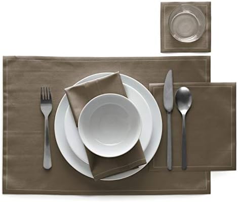 MY DRAP Cocktail Napkins, Single-use Cotton Coaster on a Roll 4.5 x 4.5 in (50 Napkins, Taupe) - Image 2