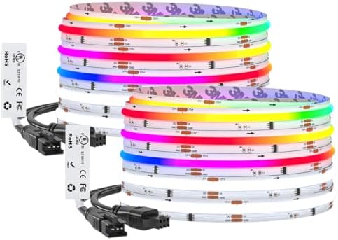 BTF-LIGHTING 32.8FT WS2814 Smart IC RGBW 6000K DC24V COB LED Strip Light by BTF-LIGHTING