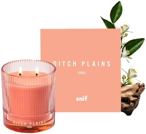 Snif Ditch Plains Scented Candle, Non-Toxic Designer Scents 8.5 oz by Snif