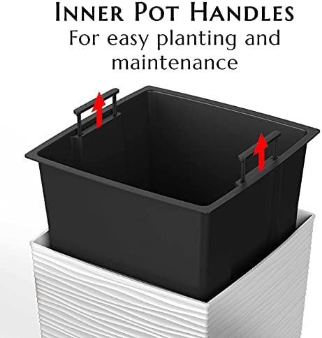 Mueller Janska M-Resin Heavy Duty Tall Planter, Indoor/Outdoor - Image 6