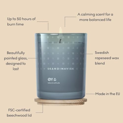 SKANDINAVISK Scented Candle, ØY(Island), 7.0 Ounce - Image 2
