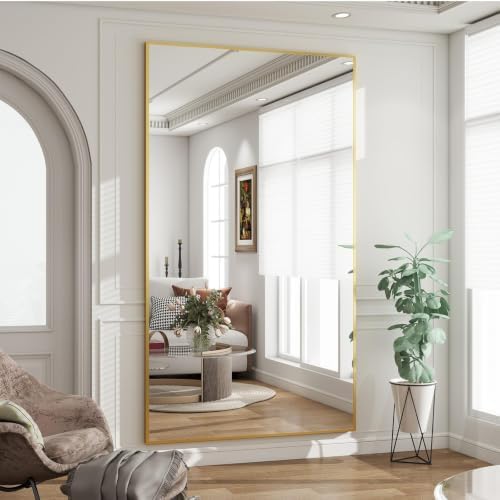 BEAUTYPEAK 71"x36" Rectangle Full Body Floor Mirrors, Full Length Mirror - Image 5