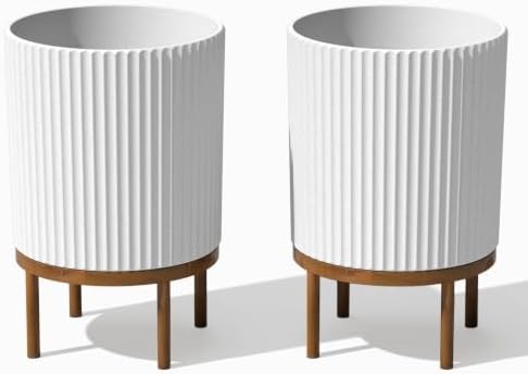 Veradek Demi Series Raised Planter - Round Planter with Stand by VeradekOutdoor