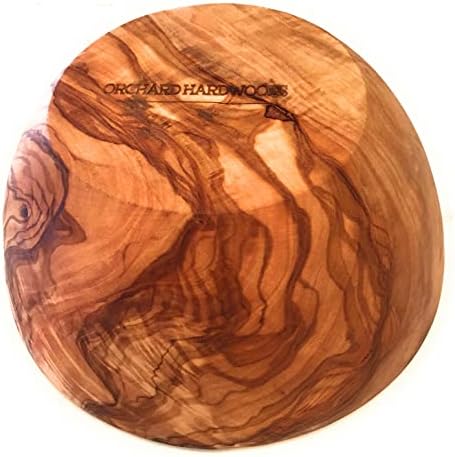 7" Artisan Olive Wood Serving Bowl/Mini Bowl Farmhouse Décor Serveware for Fruit, Snacks, Salad, Dips, Keys, Potpourri. In Sm 6", Med 7", Lg 8", XL 11", XXL 12". (Medium 7 inch) - Image 3
