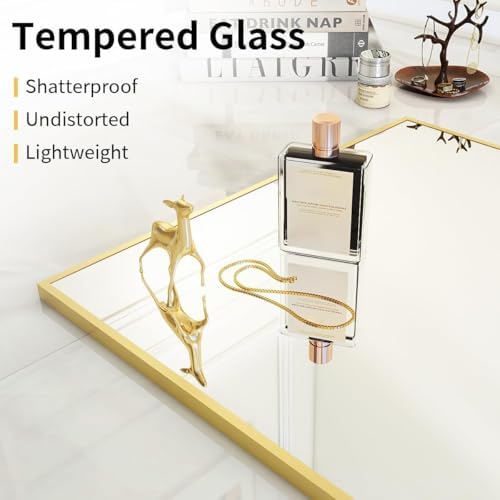VooBang Mirror Full Length - 21" x 57" Floor Mirror with Stand Gold - Image 4