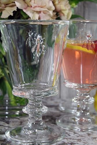 La Rochere Napoleon Bee Stemmed Wine Glass Set of 6 – Vintage Wine Glasses – La Rochere Bee Glassware Sets (12 oz) - Image 4