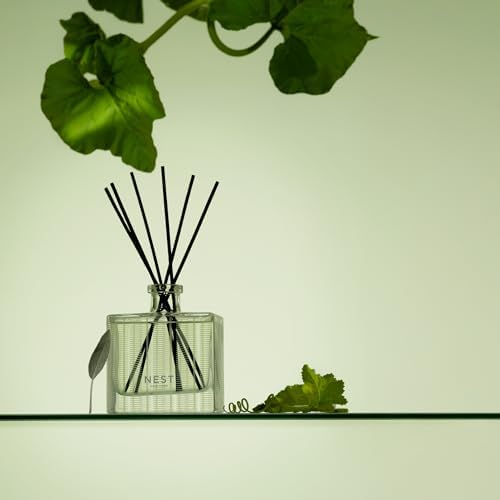 NEST New York Reed Diffuser, Cucumber & White Sage - The Wellness Collection - 5.9 fl oz - Fragrance for Up to 90 Days - Reusable, Refillable Glass Holder - Includes 8 All-Natural Reed Sticks - Image 2