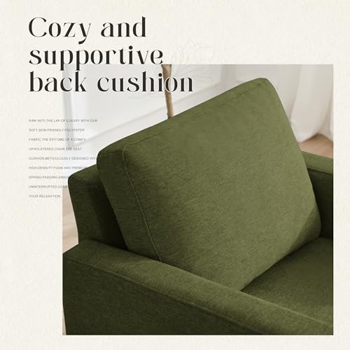 Weture Mid-Century Accent Chair, Green Armchair Living Room Chairs, 2 Pack - Image 5