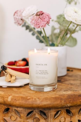 Brooklyn Candle Studio Santa Fe Classic 2 Wick Candle - Luxury Scented Candle, Vegan Soy Wax, Hand Poured in The USA, 70 Hour Slow Burn Time - 13oz - Image 5