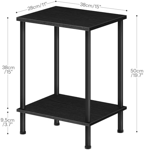 HOOBRO End Table, Small Side Table, Nightstand for Small Spaces - Image 3