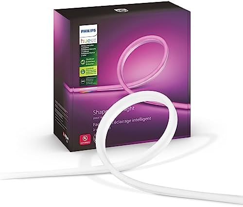 Philips Hue Outdoor 7-Foot Smart LED Light Strip - White and Color Ambiance - 1 Pack - Requires Hue Bridge - Weatherproof - Control with Hue App - Works with Alexa, Google Assistant and Apple HomeKit by Unknown