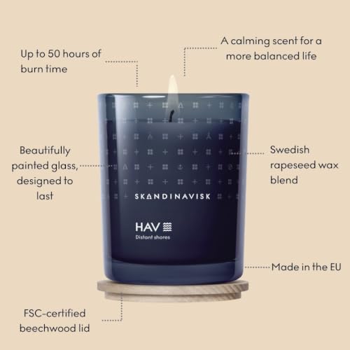 SKANDINAVISK Scented Candle, HAV(Sea), 7.0 Ounce - Image 3
