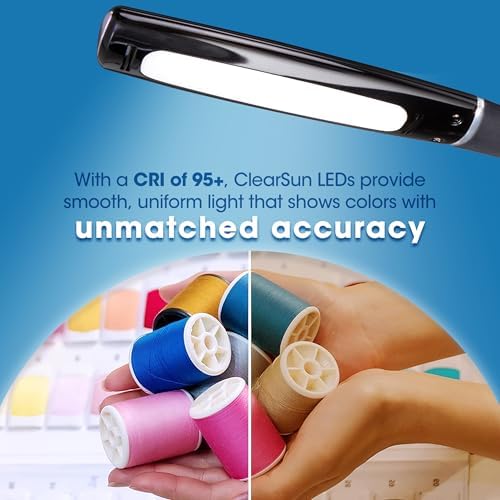OttLite Swerve LED Desk Lamp with USB Port, Black - Image 6