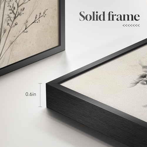 Framed Vintage Floral Botanical Wall Art for Bathroom, 4 Piece 8x10 In - Image 4